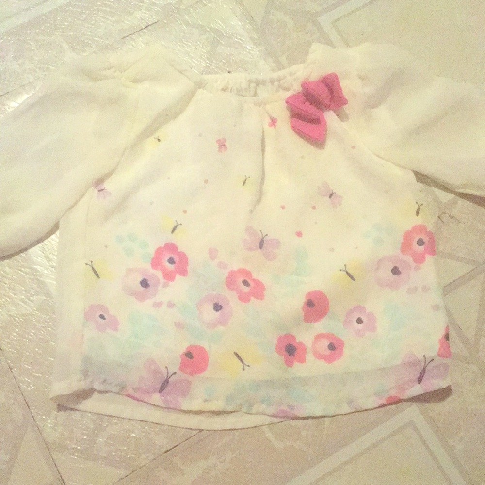 Infants 0-3 month Healthtex floral top NWOT